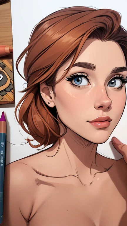 estilo de desenho animado:1.2), mulher Imagem de desenho animado de uma mulher , roupas sensuais , garota super fofa, cartoon style illustration, estilo de arte dos desenhos animados, estilo de arte dos desenhos animados, digital illustration style, design de personagens altamente detalhado, arte digital detalhada fofa, City fan art, design de personagem retrato, beautiful digital illustration, retrato de alta qualidade, arte em quadrinhos, retrato do design do personagem, white background Buso without clothes and medium breasts
