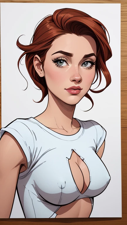 estilo de desenho animado:1.2), mulher Imagem de desenho animado de uma mulher , roupas sensuais , garota super fofa, cartoon style illustration, estilo de arte dos desenhos animados, estilo de arte dos desenhos animados, digital illustration style, design de personagens altamente detalhado, arte digital detalhada fofa, City fan art, design de personagem retrato, beautiful digital illustration, retrato de alta qualidade, arte em quadrinhos, retrato do design do personagem, white background Buso without clothes and medium breasts