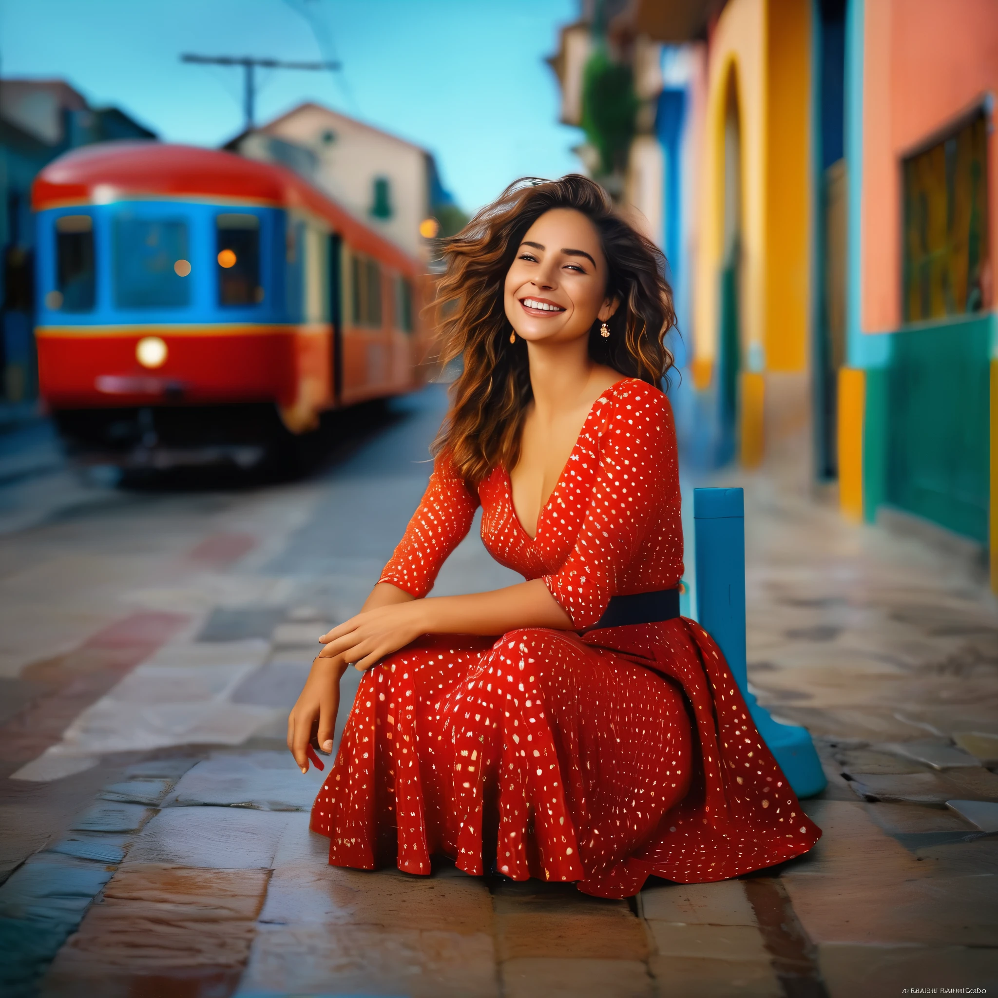 Um sorriso, authentic, (shy:1,3), tipo, linda mulher, cabelos longo ondulado,is passionately in love com her skirt, sitting on the floor while the wind lifts your skirt, wearing short blazer e muito, muito detailed (longo (totalmente plissado) full circle skirt) e (sapatos de salto baixo), muito, muito intricate hyper-detailed symmetric (attractive graceful young Feminino face) com (triste, tired eyes e a loving smile), muito voluptuous breasts, full of empathy e compassion e love, (pronunciado (Feminino) Characteristics), (highly detailed ultra accurate realista) hes e fingers, (ventoso), epic composition, atributos altamente detalhados, (35mmf1.4 fotografia Kodak portra 400), extremely high quality RAW photograph, atmosfera altamente detalhada, sci-fi, cinematic shot, dynamic lighting, 75mm, tecnicolor, Panavision, Cinemascope, sharp focus, detalhes finos, 8k, HDR, realismo, realista, chave visual, filme ainda, excellent cinematic color grading, profundidade de campo, mulher modesta 