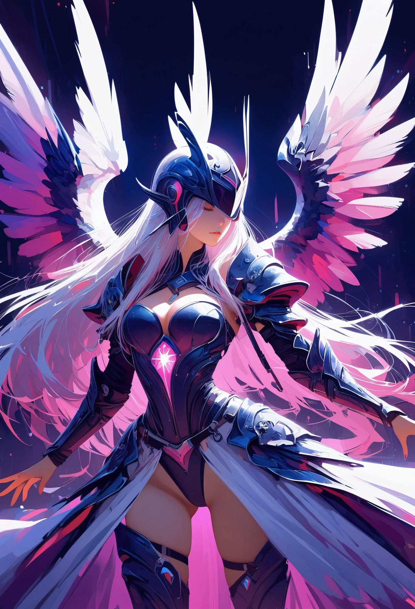 masterpiece, best quality,High resolution, 1 female, aldult, long hair. look_exist_audience, High, perfect stexisture, long time, Bangs, chromexistic dispersion, transparent_plastic, Polychromexistic prism effect, iris/Opalescence, luminescent colors, aluminum foil, glowing atmosphere,, moonlight, There are stars in the eyes, butterfly style, iris, long time, Polychromexistic prism effect, Rainbow core, iris/Opalescence, glowing atmosphere, very beautiful clothes