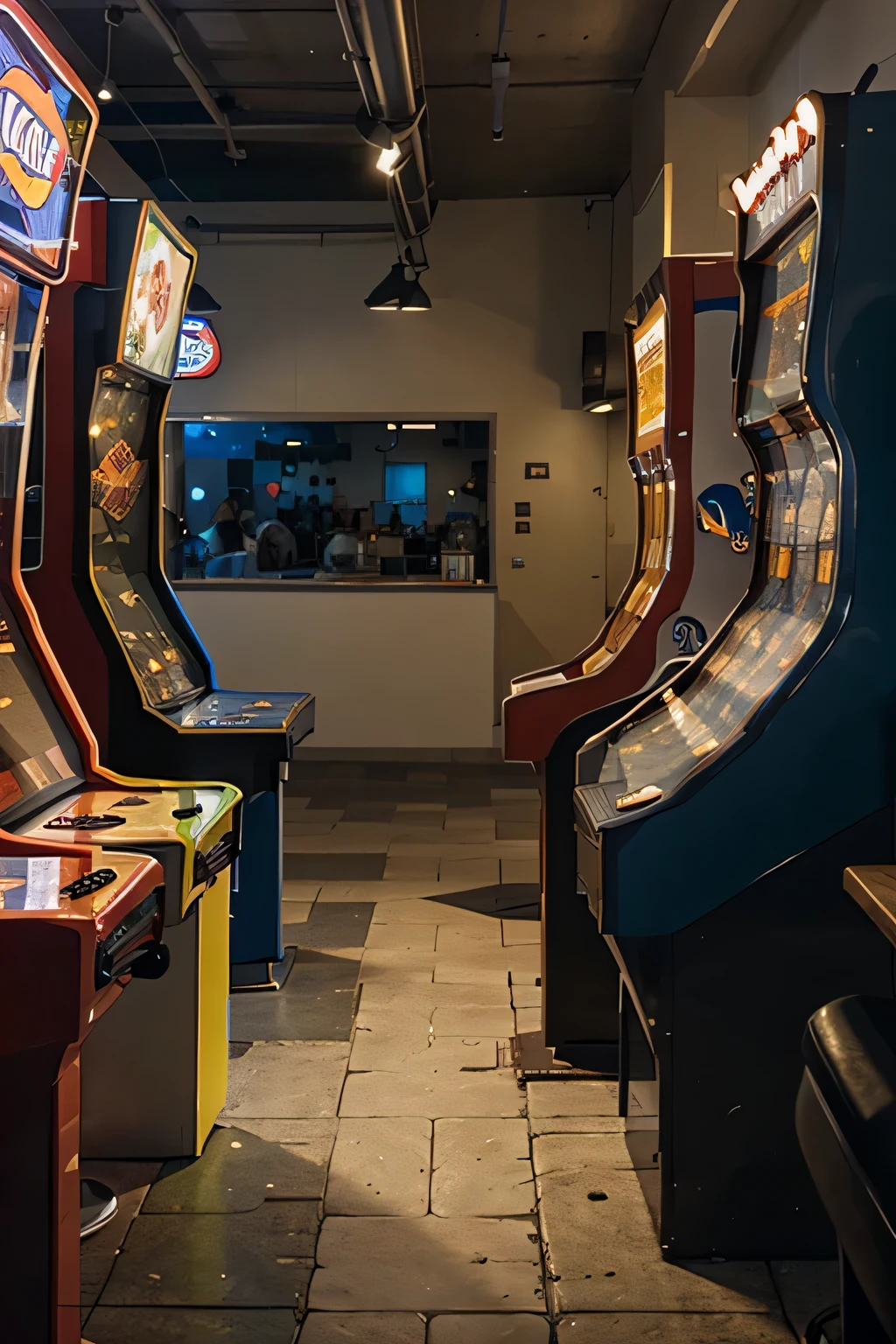 Make an animation of an arcade