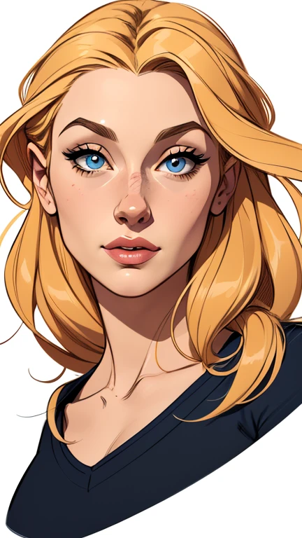 Female characters from The Lord of the Rings cartoon style:1.2), mulher Imagem de desenho animado de uma mulher , roupas sensuais , garota super fofa, cartoon style illustration, estilo de arte dos desenhos animados, estilo de arte dos desenhos animados, digital illustration style, design de personagens altamente detalhado, arte digital detalhada fofa, City fan art, design de personagem retrato, beautiful digital illustration, retrato de alta qualidade, arte em quadrinhos, retrato do design do personagem, white background Buso without clothes and medium breasts