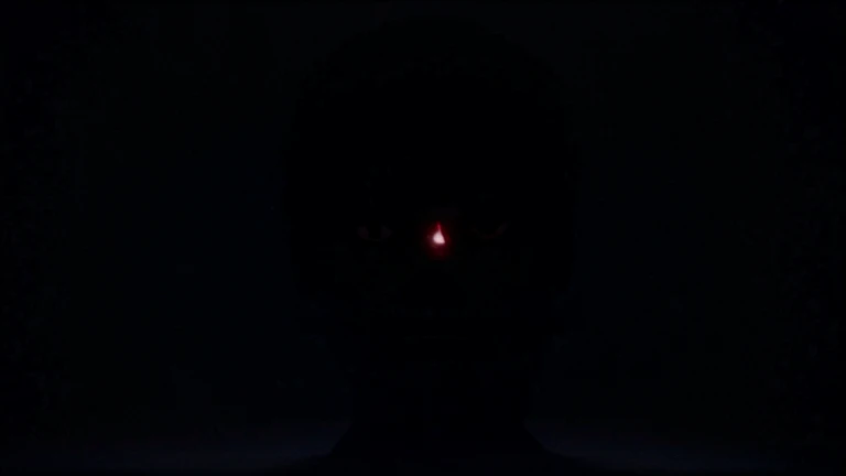 Creepy dark space background