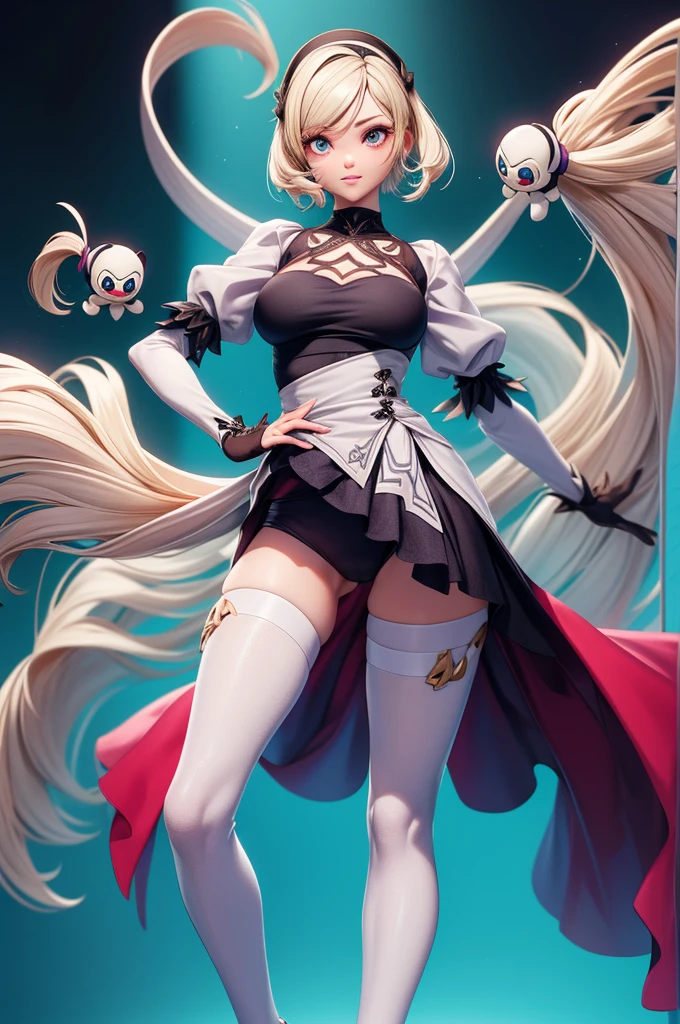Mini nier automata, (nier automata), solo, ray tracing, Estilo 3D, 3DMM, ((oses por foto)), ((oses em cada foto)), corpo inteiro,(Front view),(Costas Issue), (Emist on the left), mostrar barriga lisa, (((oses por foto))),(seios muito grandearriga perfeita, olhos perfeitos e simetricos, (perfect handuturistic sword in hand)), ((cabelos curto)),((Roupas de bruxo abertas)),roupa branca com bordas texturizadas, pele clara, luemas detalhadas, White thigh-high tights with trim, emestido aberto em "em", cintura fina, pernas grande, low water, Show legs to the top of the waist, (tecido partido caindo sobre as pernas),((top aberto)),pele ultra realista, olhos realistas humano,pele ultra realista,((blusa listrada)),traje super sensual,(faixas em torno dos seios), colorida,top com babados,(pubis com muito volume),(extremamente sensual),(very sensual),(((Big tits))),(((cabelo dividido em dois))),((((roupa social, aberta nos seios e na frente)))),(((blue, cyan,red and purple clothes))),(((fendas sobre os seios))),(((faixas caindo da cintura com detalhes nas pontas))),(((top com abertura enorme no meio))),(black skin, short hair),((sexy langeries)),(((nivel alto de detalhes))),(((enorme fenda entre os seios))),(((opening to the top of the hip))),(((exibindo quadril por completo))),(((pernas grandes e belas)))
