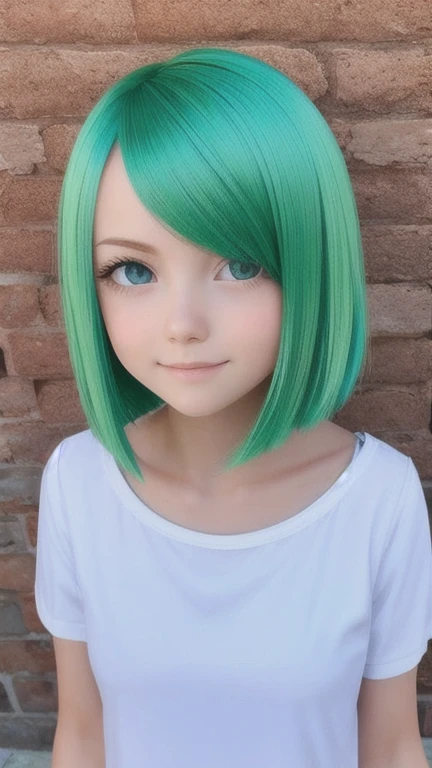 Oana green hair