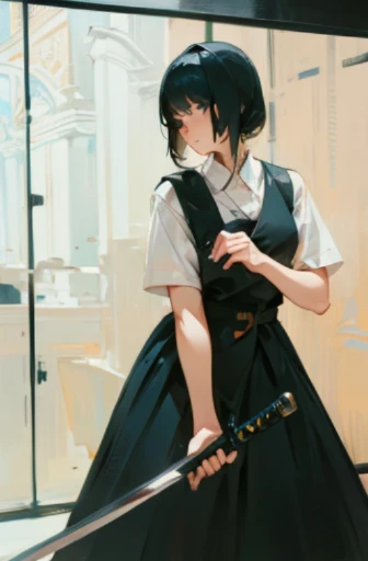 Girl with a sword
