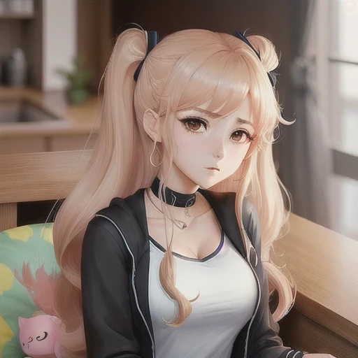 tsundere, culo grande, estilo anime, pechos grandes