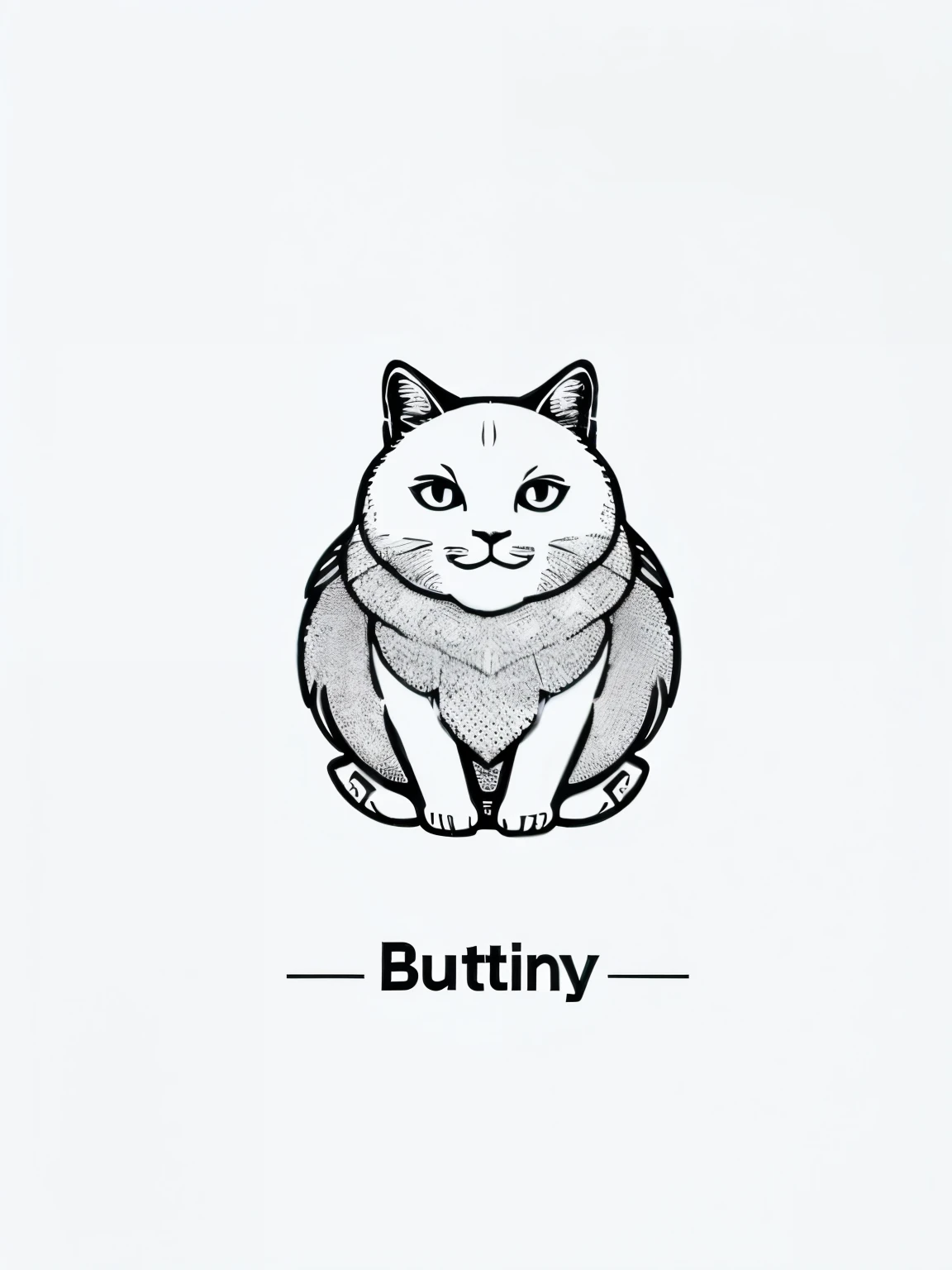 a logo illustration , white background , dopamine style , for butterfuy shop