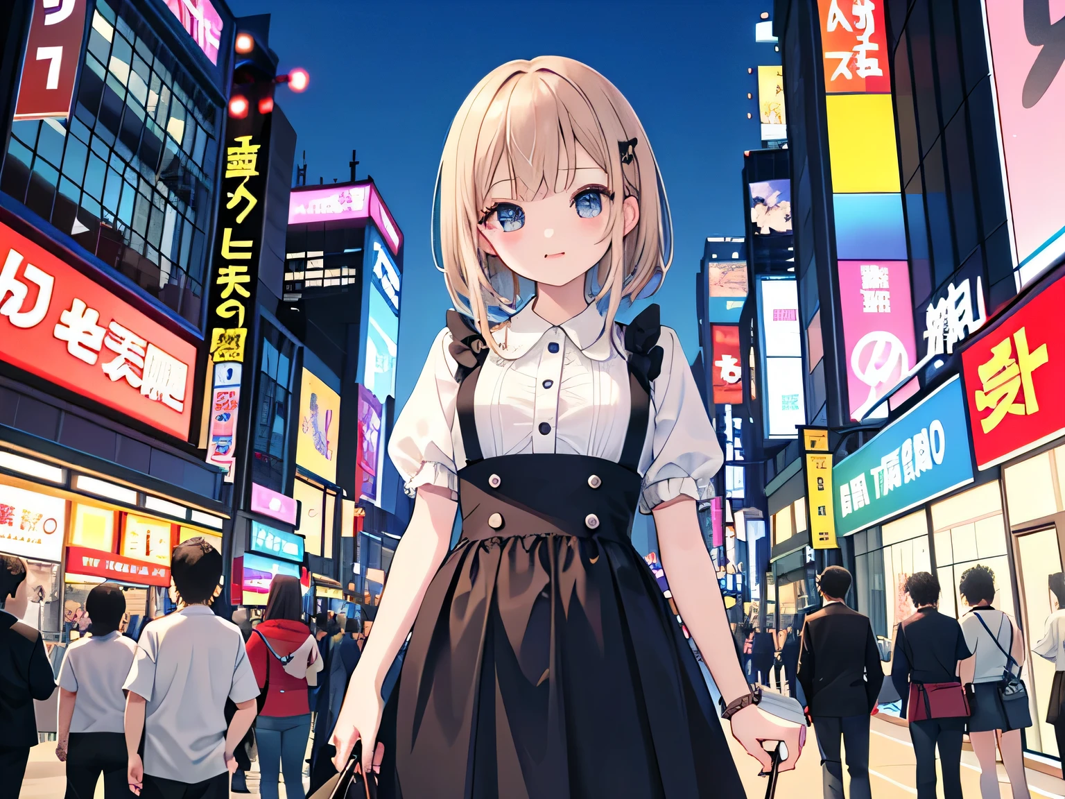 ((highest quality)), ((masterpiece)), (be familiar with)、play around、Everyone is the main character、Pleasant companions、comics、boy and girl、Electric town in Akihabara