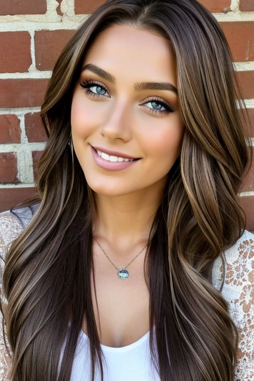 Una chica muy sexy, long light brown hair, ojos azul claro, ,muy sexy y realista , tiene hechas las trenzas .cuerpo completo ,ella esta de cuerpo entero ,tiene puesto un body escote en v, y una minifalda de cuero ,mira al telespectador, tiene una copa de vino blanco y se esta riendo ., cuerpo entero
