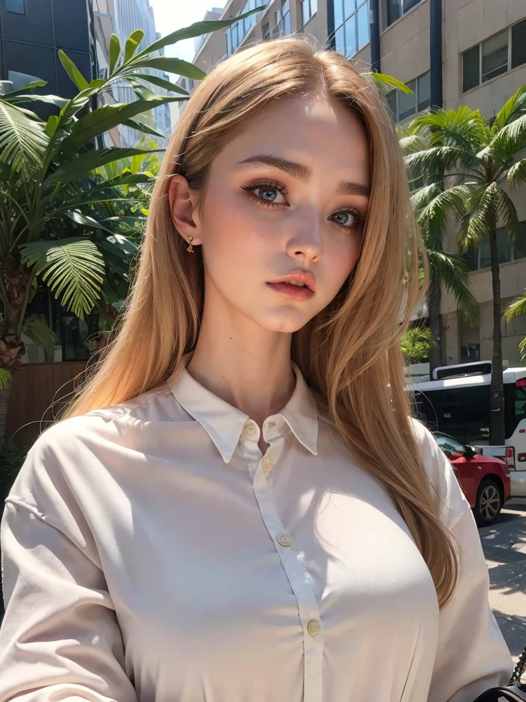 arafed woman with a white shirt and a black purse, anna nikonova aka newmilky, yelena belova, portrait sophie mudd, gorgeous young model, angelina stroganova, 19-year-old girl, 2 4 year old female model, instagram model, russian girlfriend, very pretty model, dasha taran, good young girl