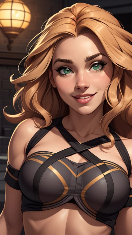 (estilo de desenho animado:1.2), Desenhos de (Hermione granger), Sorriso, olhos verdes perfeitos, rosto detalhado, fundo branco, pose divertida, olhar sedutor,Corpo inteiro usando o uniforme de grifnoria, medium beautiful breasts and wonderful body Cartoon style digital illustration. Usando calcinha pose de foto 3/4