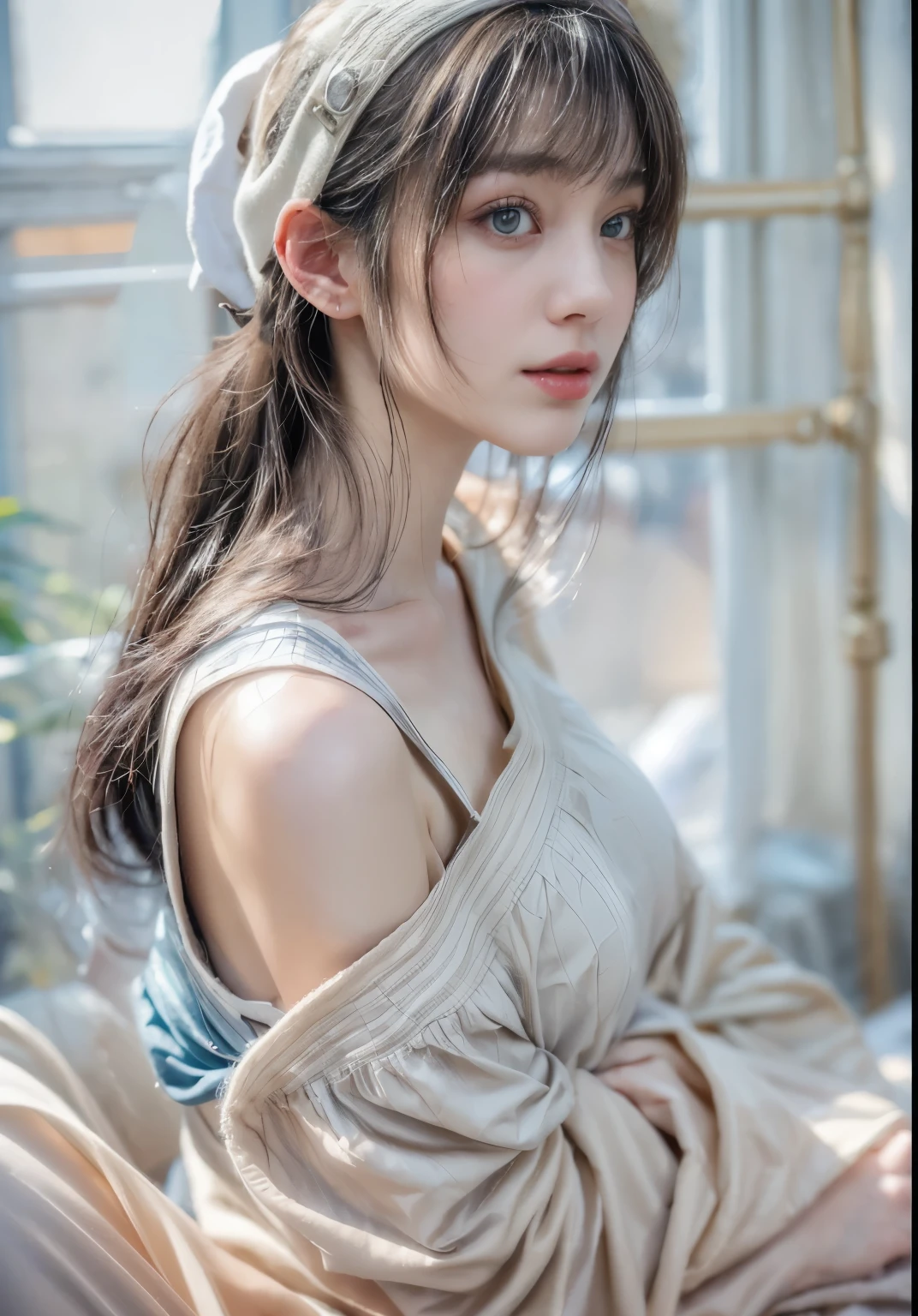 Change the headgear to perfectly match the character in the photo