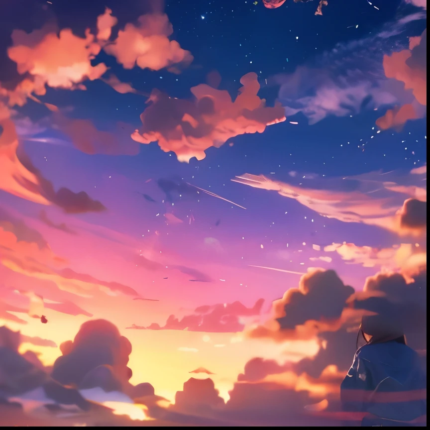 sunset,dream,girl,long hair,Clothes blowing in the wind