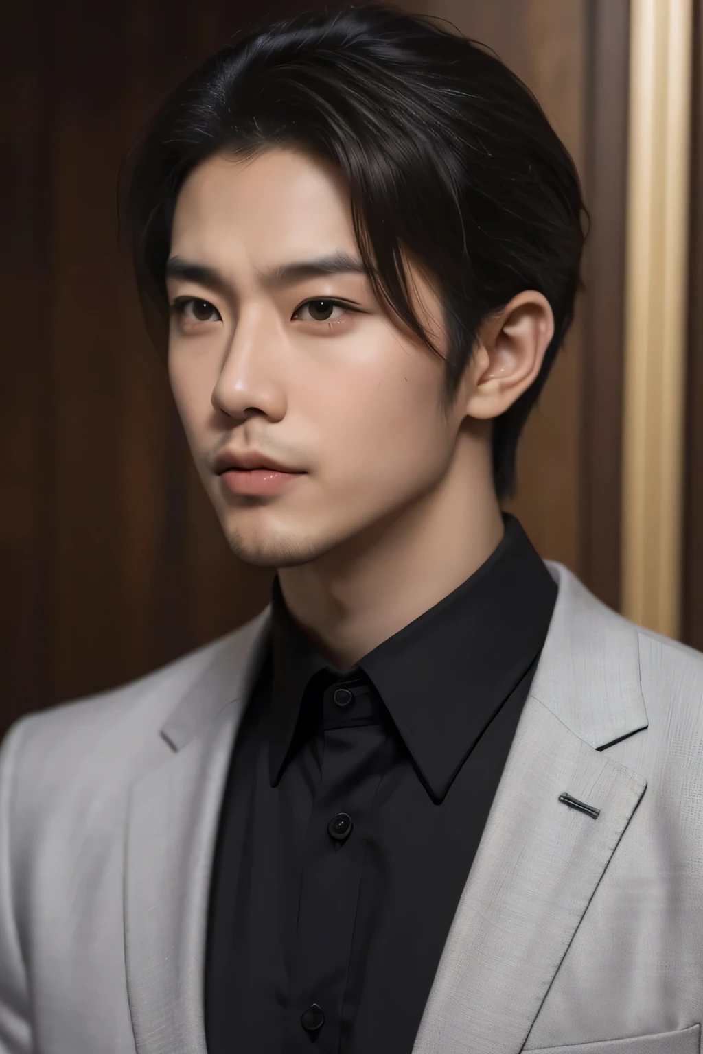 Handsome Asian Man,beard