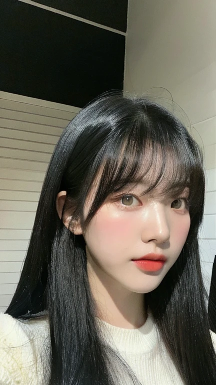 lively， High resolution：1.3）,korean girl, Profile of a young adorable Korean man, Ulzzang, beautiful korean woman, she has black hair with bangs,face of young cute asian man, lofi girl, One adorable Korean face, Ilya Kuvshinov with Cabello Largo, A pretty girl with a beautiful face, Cabello White Bangs Cabello