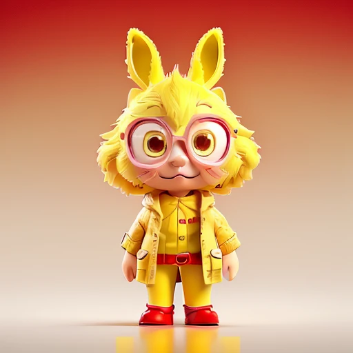 yellow raincoat, Red boots, white umbrella