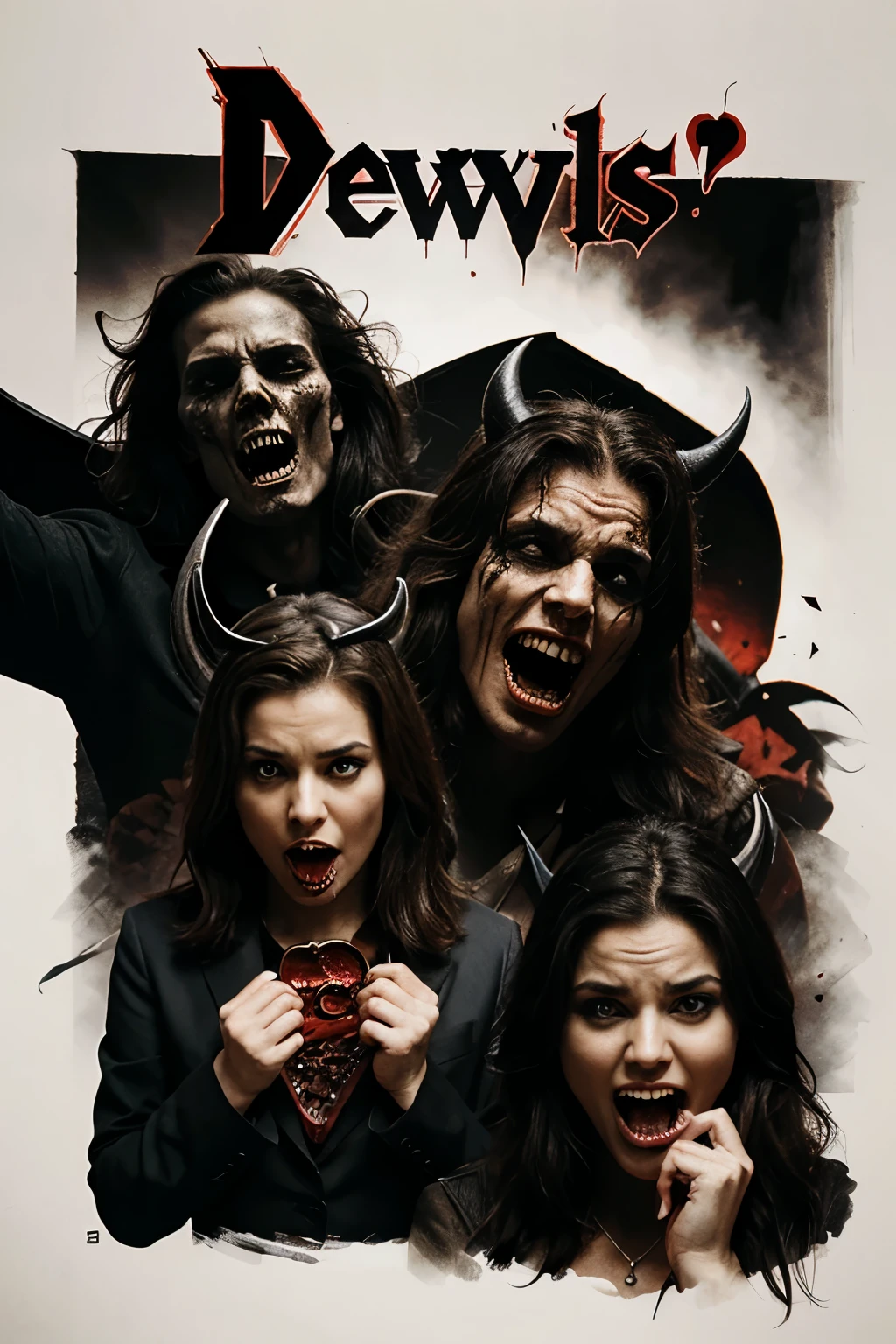 devils eating horor