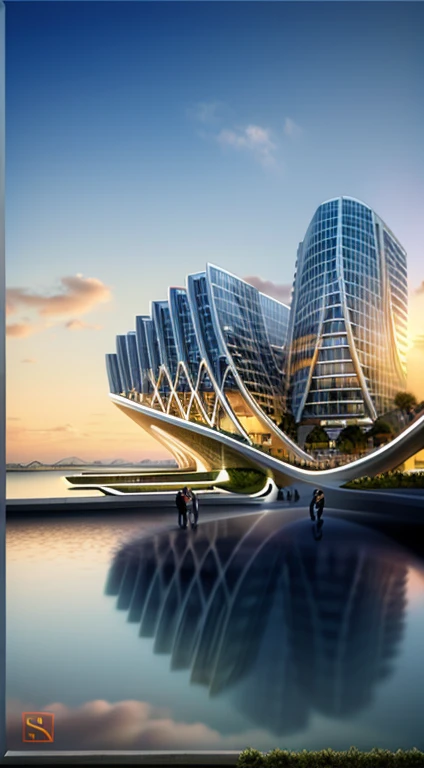architecture, beach resort, vine, trees, cloud, sunset, vivid colours, sky, masterpiece,best quality,super detailed,realistic,photorealistic, 8k, sharp focus, a photo of a building day light, sun, cloud, RAW Photo, RAW texture, Super Realistic, 32K UHD, DSLR, soft lighting, high quality, film rating, Fujifilm XT3