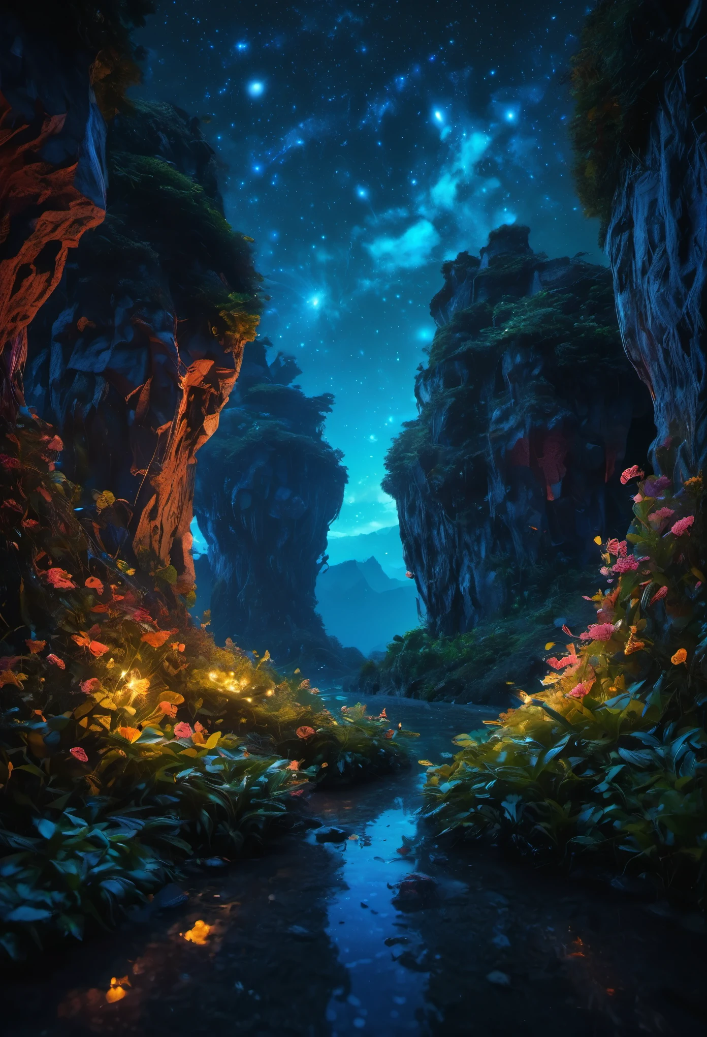 (best quality,4k,8k,highres,masterpiece:1.2),ultra-detailed,(realistic,photorealistic,photo-realistic:1.37),HDR,UHD,studio lighting,ultra-fine painting,sharp focus,physically-based rendering,extreme detail description,professional,vivid colors,bokeh,creepy,zentangle lines,origami,3D crunch,bioluminescent,otherworldly,enchanted,glowing eyes,dark and mysterious atmosphere,unique and intricate patterns,fantastical landscapes,star-filled sky,unexplored terrain,endless possibilities,playful and mischievous demeanors,undiscovered species,hidden secrets,extraterrestrial magic,unparalleled beauty,colorful and vibrant palette,mesmerizing dance of lights and shadows,unconventional and captivating art style,whimsical and surreal elements,extraordinary creatures with multiple limbs and appendages,breath-taking and awe-inspiring sights,spectacular and grandiose landscapes filled with extraordinary flora and fauna,astonishing and mind-bending perspectives,immersive and cinematic experience,revakutation of the boundaries of imagination.