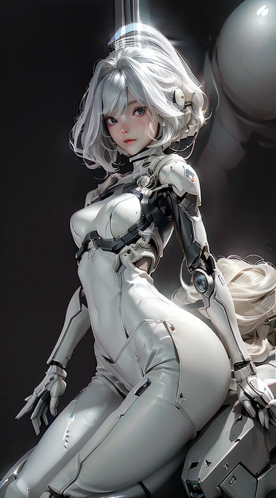 (((masterpiece))), (((best quality))), ((ultra-detailed)), (highly detailed CG illustration), ((an extremely delicate and beautiful)),(from side),cinematic light,((1mechanical girl)),solo,full body,(machine made joints:1.2),((machanical limbs)),(blood vessels connected to tubes),(mechanical vertebra attaching to back),((mechanical cervial attaching to neck)),(sitting),expressionless,(wires and cables attaching to neck:1.2),(wires and cables on head:1.2)(character focus),science fiction,extreme detailed,colorful,highest detailed,