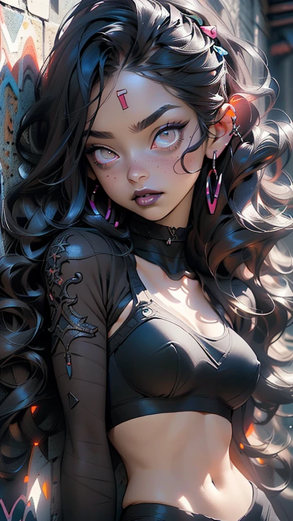 goth girl,1girl,((extremely cute and beautiful black haired anime goth girl)),((())),(large breasts:1.2),((((black wavy hair:1.35,absurdly long unkempt hair,messy hair,colored inner hair,ear breathing)))),((heterochromia:1.5, (purple_eye and red_eye))),intricate eyes,beautiful detailed eyes,symmetrical eyes,Big eyes:1.5,((fat)),(((lustrous skin:1.5,bright skin: 1.5,skin tanned,shiny skin,very shiny skin,shiny body,plastic glitter skin,exaggerated shiny skin,illuminated skin))),(spider lower abdomen,narrow waist,wide hip,athletic body,inflated legs,thick thighs,detailed body,(detailed face)),
cute,slutty,seductive,erotic,(nsfw),
zettai ryouiki,revealing clothing,show skin,((deep Neckline sports bra,black bra)),(black tiny thong,sports tiny thong),(((Black Lips,Goth Accessories))),
(dynamic pose:1.0),embarrassed,(centered,scale to fit dimensions,Rule of thirds),
inside,indoor,((black goth bedroom,girl goth bedroom)),scenery:1.25,((intricate scenery)),((winter decorations)),
(Glossy winter ornaments),highres,sharp focus,(ultra detailed,extremely detailed),(photorealistic artwork:1.37),(extremely detailed CG unity 8k wallpaper),(((vibrant colors,vibrant theme))),(intricate),(masterpiece),(best quality),
