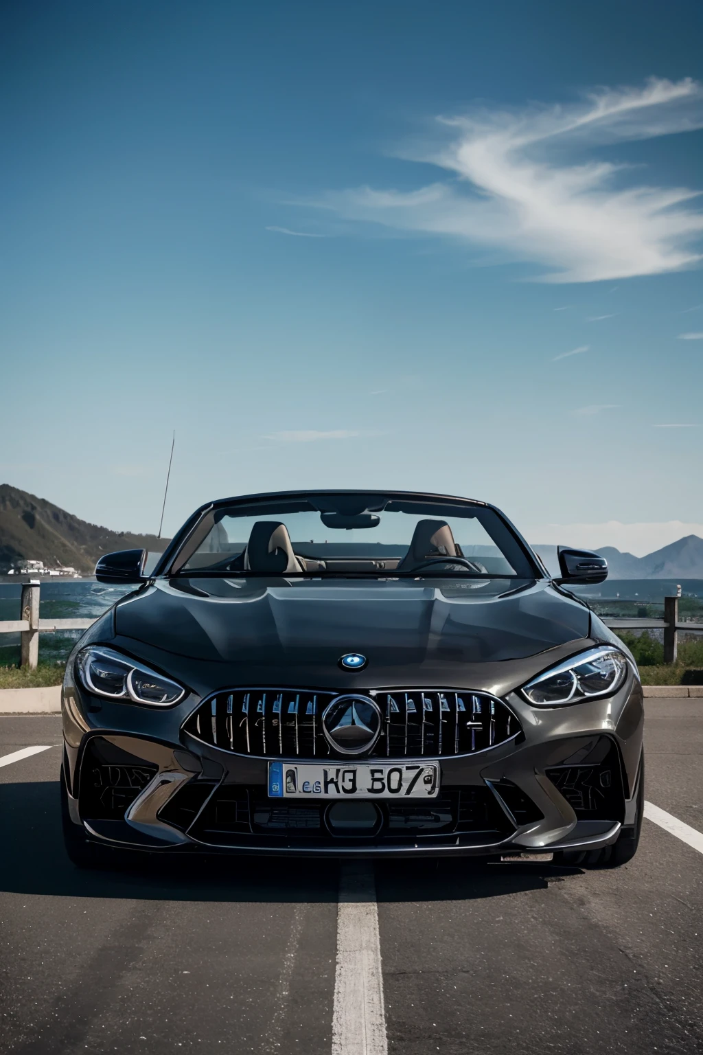 bitte mische eine BMW 850 Cabrio mit dem Mercedes GT,
