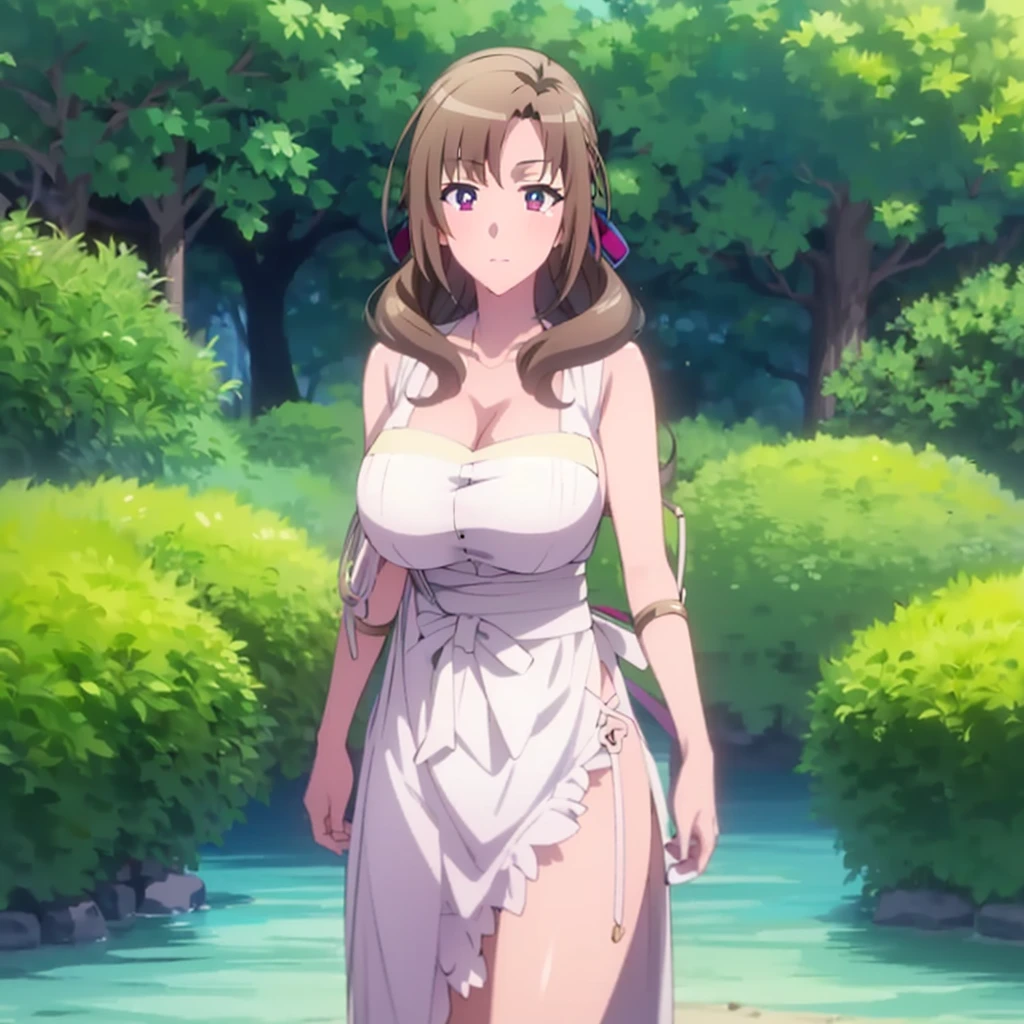 1Girl, Mamako Oosuki In the anime Okaasan Online, Very big breasts, Very detailed 