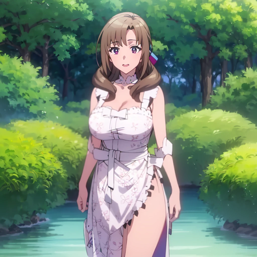 1Girl, Mamako Oosuki In the anime Okaasan Online, Very big breasts, Very detailed 