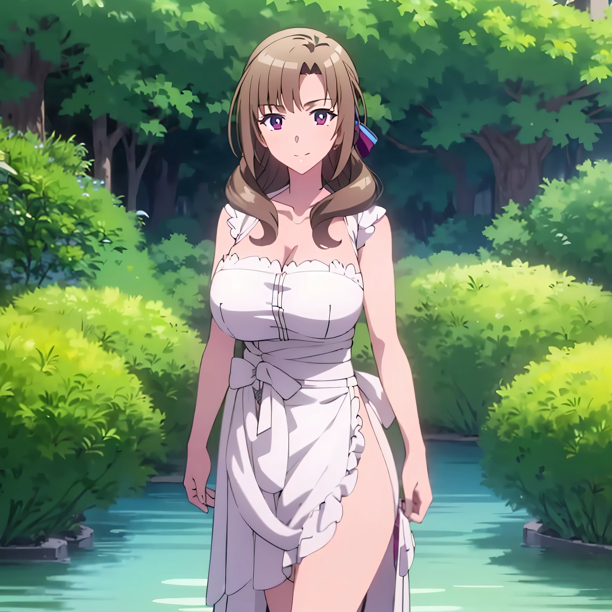 1Girl, Mamako Oosuki In the anime Okaasan Online, Very big breasts, Very detailed 