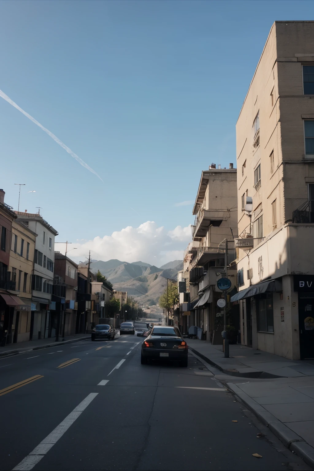 gta5 style, cinematic scene, protagonist, vehicles, los santos
