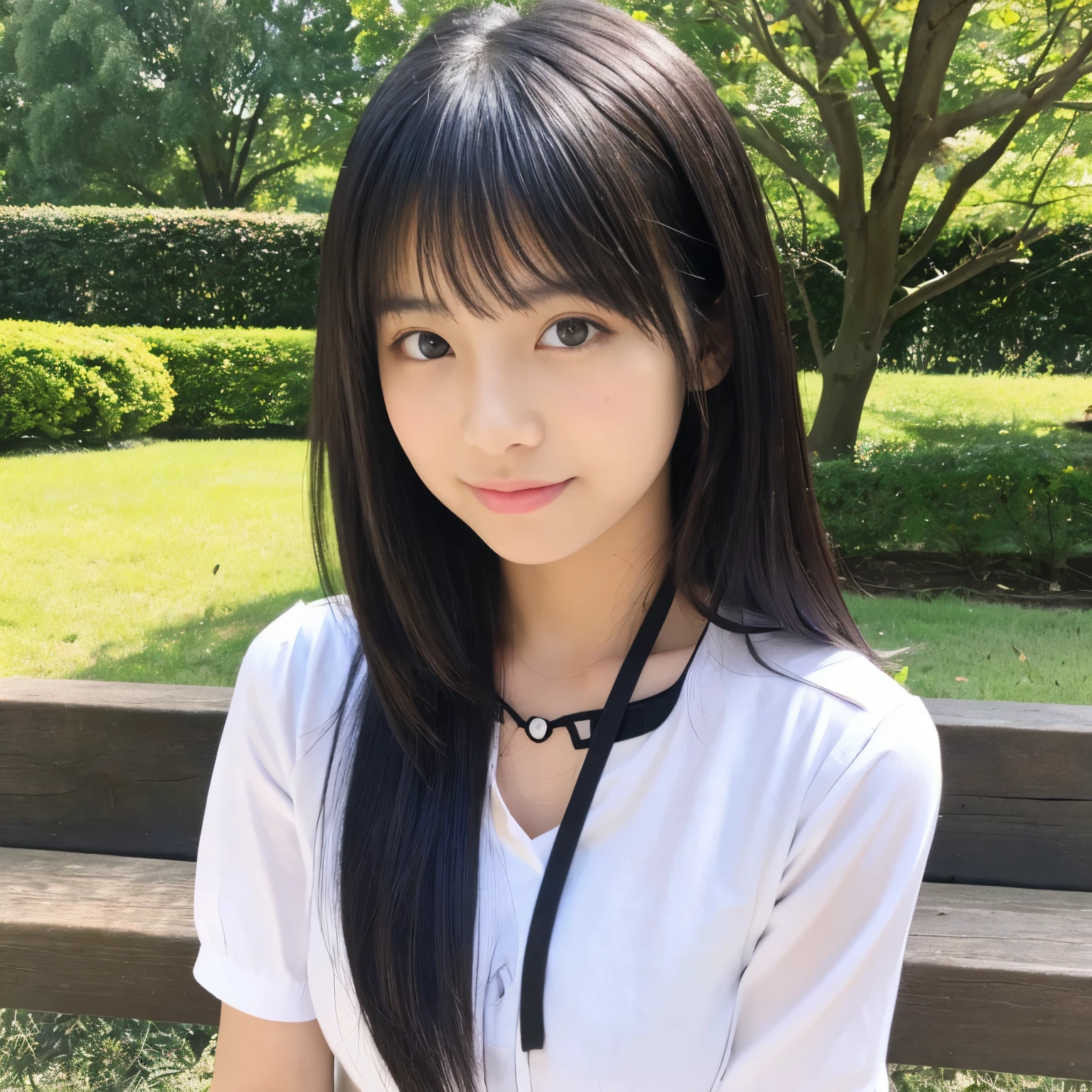 ((highest quality)), ((masterpiece)), (be familiar with), perfect face, cute, Japanese, Idol, long black hair,