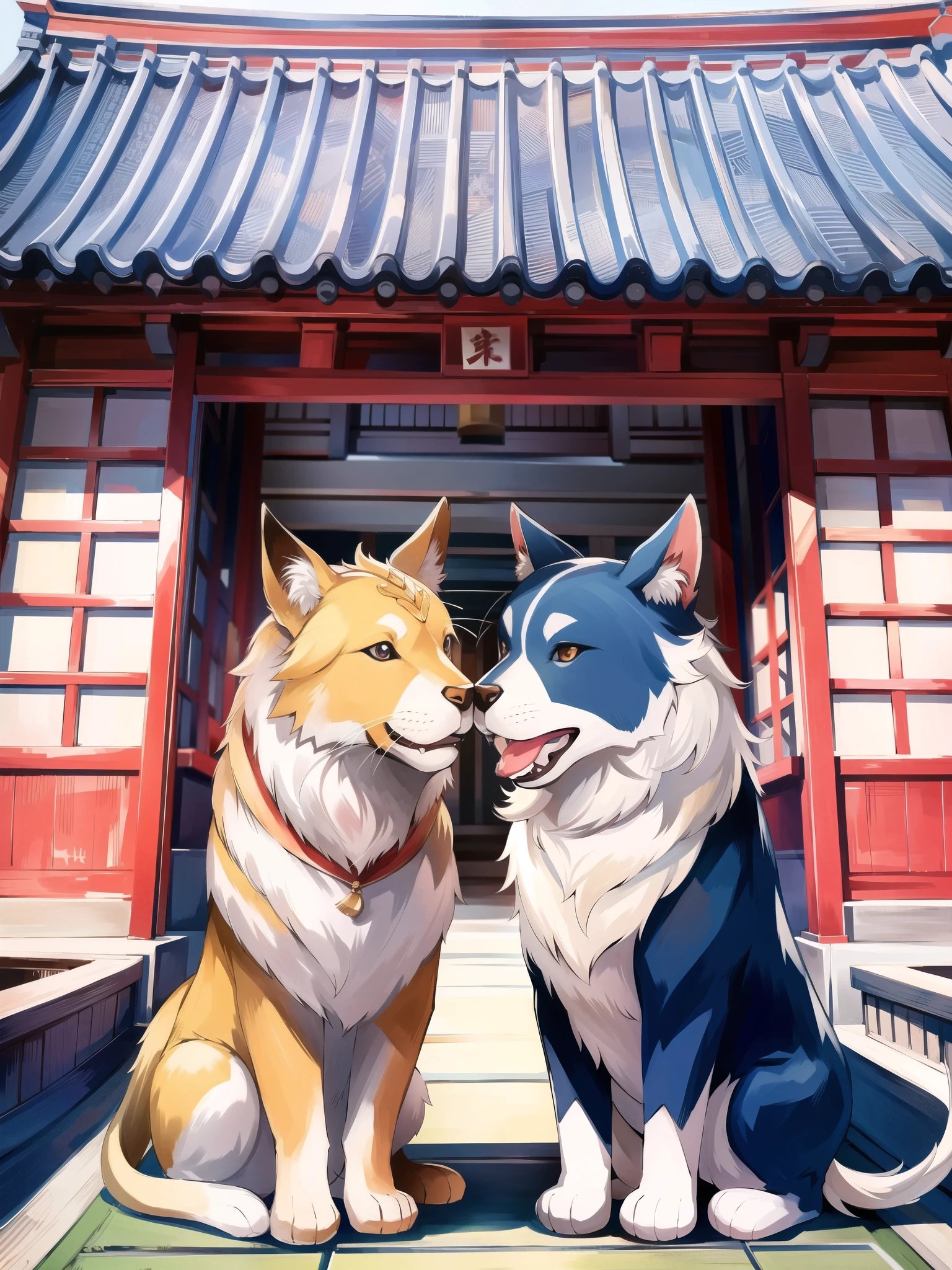 狛dog（Sesameいぬ）What is、日本の獣dogで、considered to be an imaginary creature。Statues on either side of the entrance to shrines and temples、Or a pair facing each other on the left and right sides of the front of the main hall/main hall.、Alsoは守るべき寺社に背を向け、It is often placed directly facing the worshipers.、Alsoその際に有角の狛dogとが一対とされる。Origin is Persia、インドにおける狛dogを象った像であるという説がある[1]。Also、古代エジプトやメソポタミアでの神域を守る狛dogの像もその源流とされる。At Meiji Shrine、起源は古代オリエント・インドに遡る狛dogを象った像で、In the ancient Orient、sacred、As a god or protector of the throne、There is a trend to use lions.、A good example of this is the Sphinx.[2日本人が異様な形の生き物をdogと勘違いし、Because it was introduced from Korea、高麗dogと呼ばれるようになったとの説を紹介している[2]。「Sesameいぬ」There are various theories about the meaning of、It was used as a talisman.「Resist the devil（Sesame）dog」