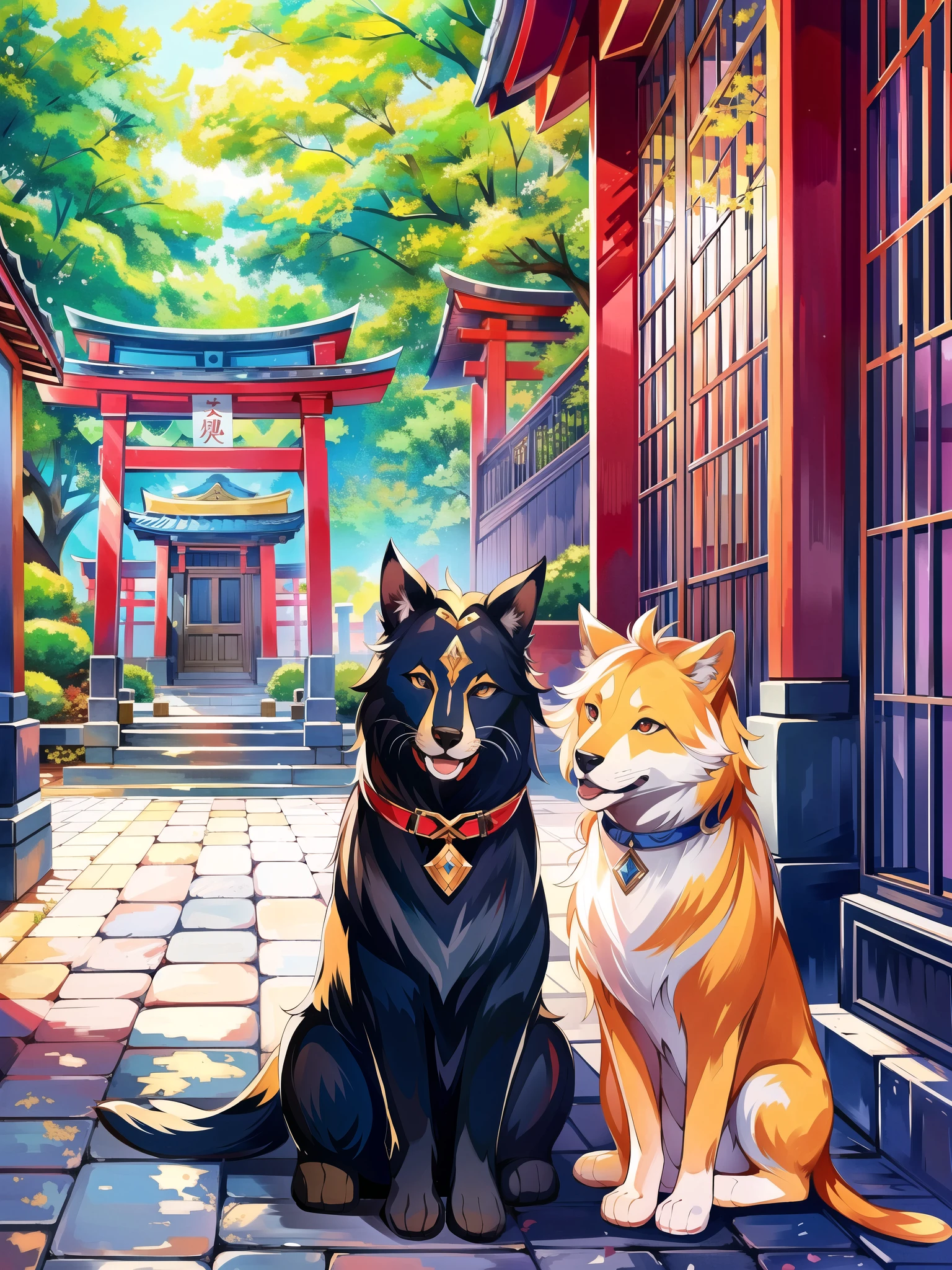 狛dog（Sesameいぬ）What is、日本の獣dogで、considered to be an imaginary creature。Statues on either side of the entrance to shrines and temples、Or a pair facing each other on the left and right sides of the front of the main hall/main hall.、Alsoは守るべき寺社に背を向け、It is often placed directly facing the worshipers.、Alsoその際に有角の狛dogとが一対とされる。Origin is Persia、インドにおける狛dogを象った像であるという説がある[1]。Also、古代エジプトやメソポタミアでの神域を守る狛dogの像もその源流とされる。At Meiji Shrine、起源は古代オリエント・インドに遡る狛dogを象った像で、In the ancient Orient、sacred、As a god or protector of the throne、There is a trend to use lions.、A good example of this is the Sphinx.[2日本人が異様な形の生き物をdogと勘違いし、Because it was introduced from Korea、高麗dogと呼ばれるようになったとの説を紹介している[2]。「Sesameいぬ」There are various theories about the meaning of、It was used as a talisman.「Resist the devil（Sesame）dog」