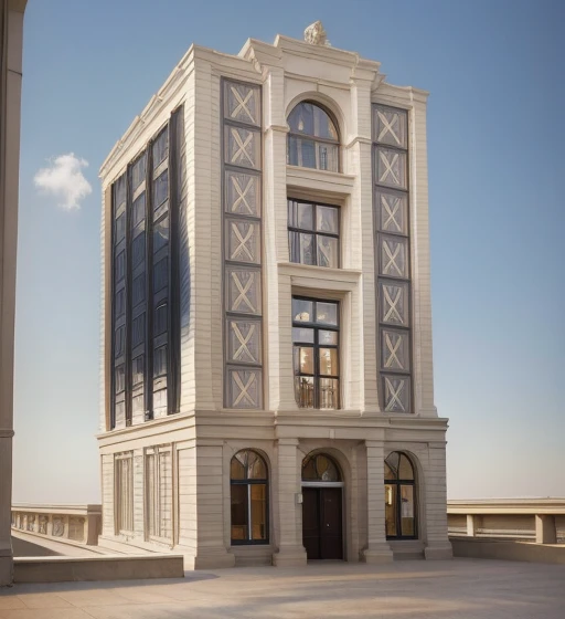 1 Neoclassicsl Building 10 floors , The town house is made from white walls and some walls are painted bright blue)), beautyful light, beautyfulday, sunny, Many red bougainvilleas along the road:1.3, lovely youthful feeling :1.2, sunlight at 12 noon, Very beautiful shadows