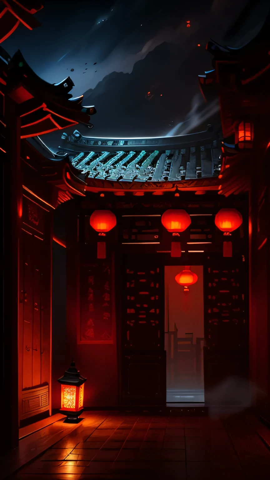 Picture a serene Chinese courtyard nestled in the heart of the Ming Dynasty, bathed in the soft glow of a moonlit night. Ancient wooden structures, intricately carved with delicately painted floral motifs, create an elegant atmosphere. The Manhwa style of this scene unfolds through delicate and flowing brushstrokes, each line conveying a deep sense of history and tradition.
Movie light effects cast a gentle, ethereal glow over the scene, as if transporting us into a magical world. The rich details of the antique interior design emerge from the shadows, each piece showcasing a story of its own. The intricately crafted lanterns,