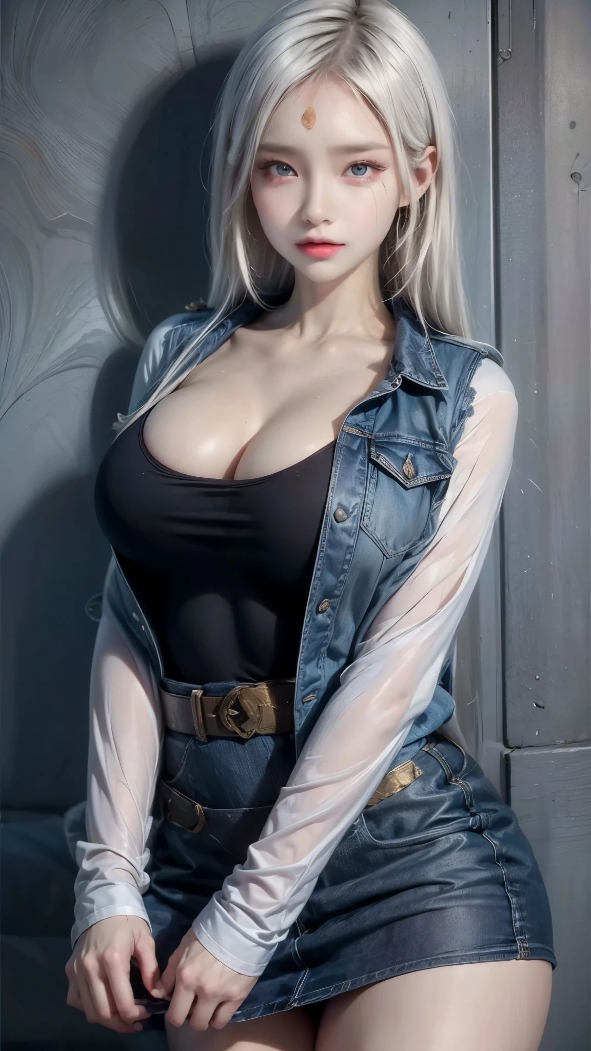 realistic, 1gril, per HD, 12k, wearing Allstars shoes, slim body, rather big body, six pack body, big round breasts, no clothes, beautiful breasts, looking at the camera, sitting on the sofa, long black hair, facial details, detailed person, body details, clothing details, hair details, body details, body details, breast details, vagina details, clothes, eye details, sweat details, water details, pose (knees bent and legs wide apart) whole body