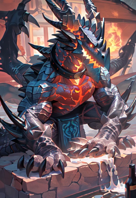 alone, (muscular), (Male human dragon):1.3, Bright scales, (Kamimei):1.3, (Common:1.4) (prayer):1.23, (，Wearing a short white loincloth）, exquisite eyes, lizard tail,A pair of dragon horns, A pair of dragon wings, (exquisite eyes，stripe，sharp claws，Cute animal paw，Sticking out tongue，careless person，Liquid spilled all over body，Air leakage in lower body，Fluid leaking from the lower body，Milk spilled all over the floor，glowing eyes):1.1, (in the room:1.35), In the bedroom，Squatting on the bed，dim，be licked，enjoy，obsessed， Face turned red，collar，Submit to，caress，drunk，Smile，enjoy，looking at camera，Submit to，having fun，Detailed background，realistically，realistic hand，8k high dynamic range，（shadow，wide dynamic range，high dynamic range，emphasize：1.2）