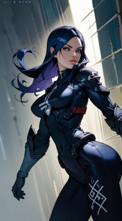 ((( transparent black suit ))), (((bandaged arms))), ((high collar)), (((micro skirt with vertical seams all closed))), (((multi-colored hair))), (((best qualityer: 1.4))), (Unbeatable masterpiece), (hiper HD),(CG 8k hyper-realistic), (((brave face))), (((breasts big))), (((hyper feminine))), sexly girl, Thor,（black bob hair)), ((( sculptural body ))), (((1 Kizi))), Kizi cibernética de 25 anos com perfectbody,,Beautiful and well-groomed face,muscular body:1.2,solid color detailed jacket, (Head to thigh photos), Complex equipment, green dark，long pants，Tight clothes are dark，With white stars and off-white stripes,,,,,Armor Metal Electronic Parts) INFO, Kizi, (((standing alone))), pirralha violent, (((14歳))), sexly, pose de atitude, work of art, post-apocalypse, (((manga style))), bounty hunter, violent, Manic, the way you want, slenderbody, thin but strong, perfectbody, roupa moderna, advanced technology, neon, sleeves with vertical striped pattern, neutral background, (( cowboy shot )). intricate visual
