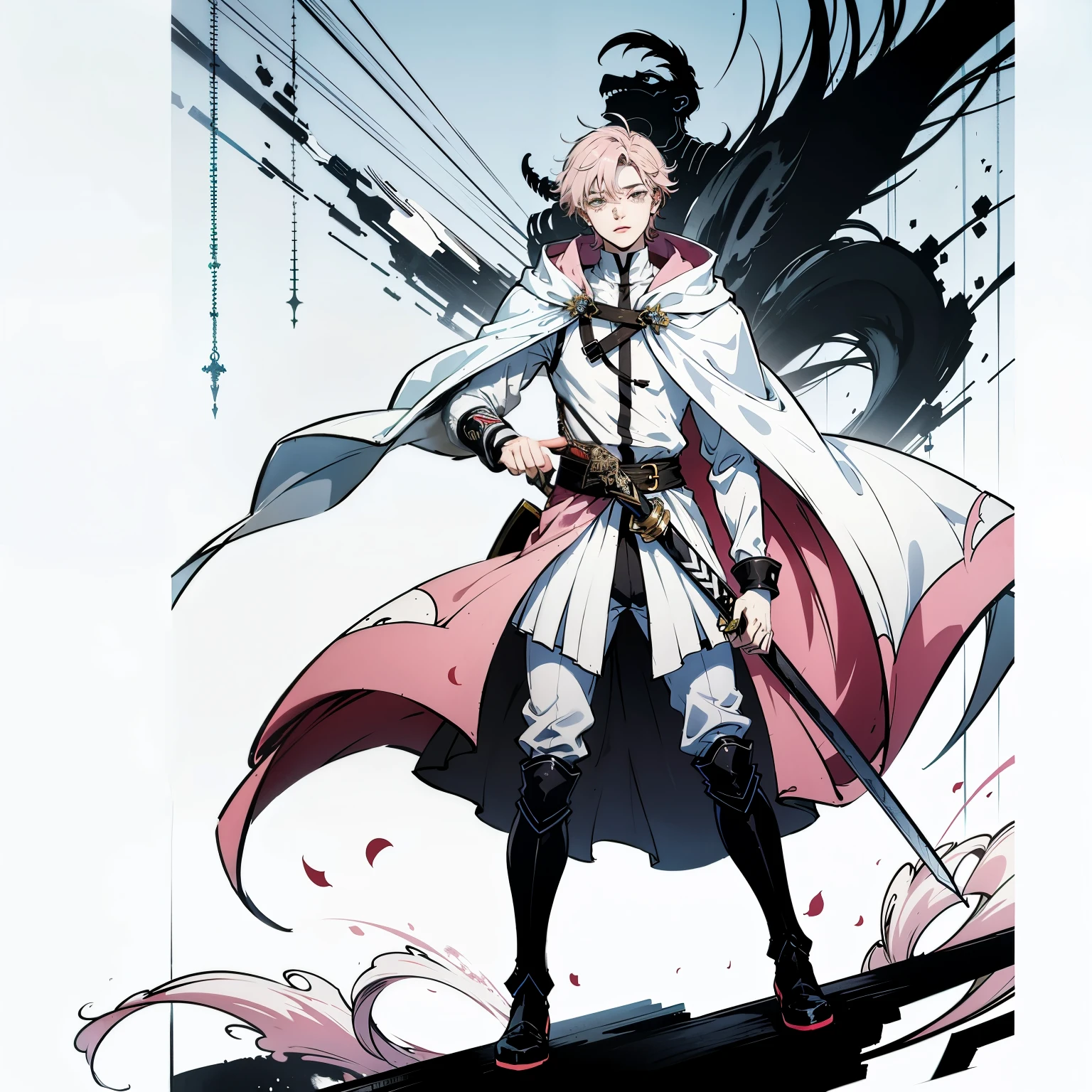 Hold the hilt of the sword in your hand