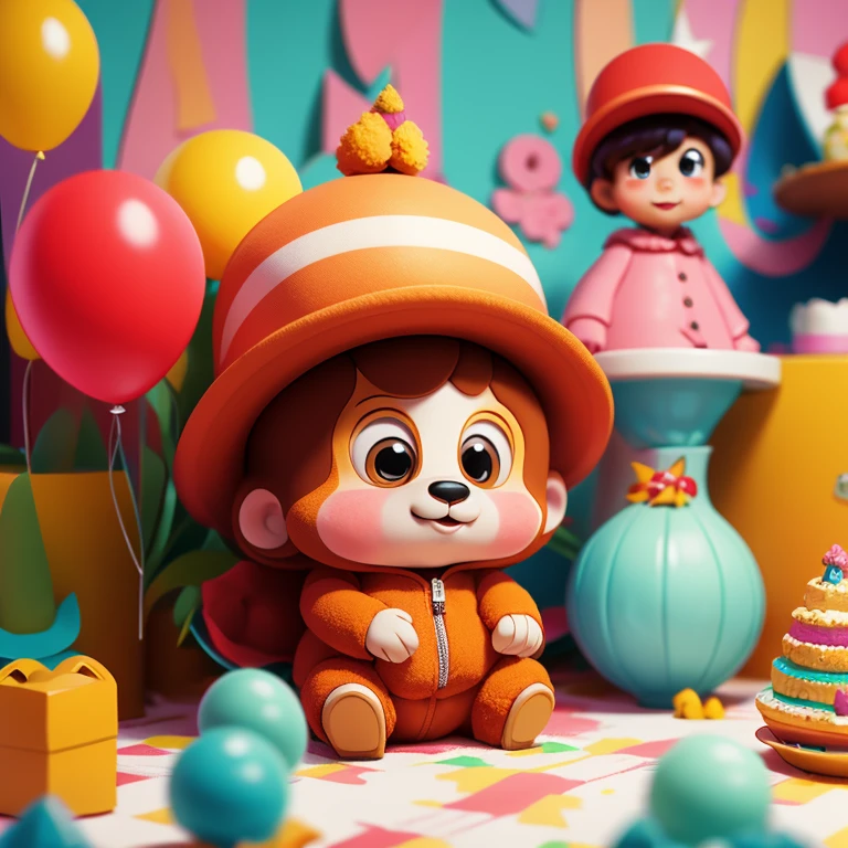 Cheburashka at a children&#39;s party