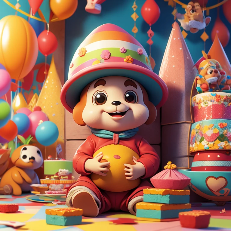 Cheburashka at a children&#39;s party