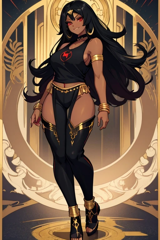 Chibi, waist-length portrait (((stunningly beautiful African woman))), long black hair, big breasts, (((back view)))), thick thighs, big ass, in red lace lingerie, gold jewelry, big sunglasses, gold wrist bracelet, black background, chibi style, 3d style, AngelicStyle, <lora:SDXLAngelic:0.400000>, , <lora:sdxl_chibi:0.600000>, , <lora:3d_render_style_xl:0.600000>