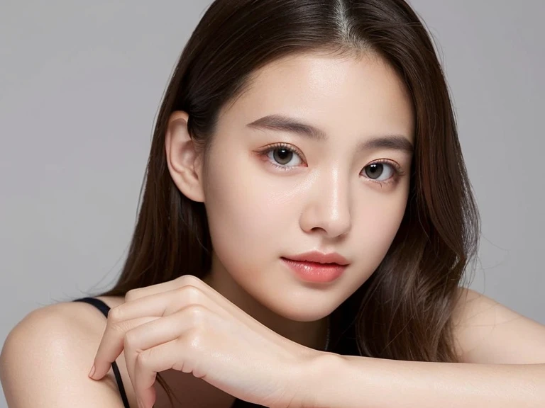 ((highest quality)), ((masterpiece)), (be familiar with), perfect face,
,girl with one hand on cheek