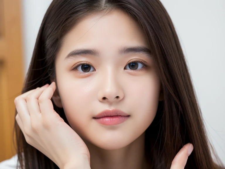 ((highest quality)), ((masterpiece)), (be familiar with), perfect face,
,girl with one hand on cheek