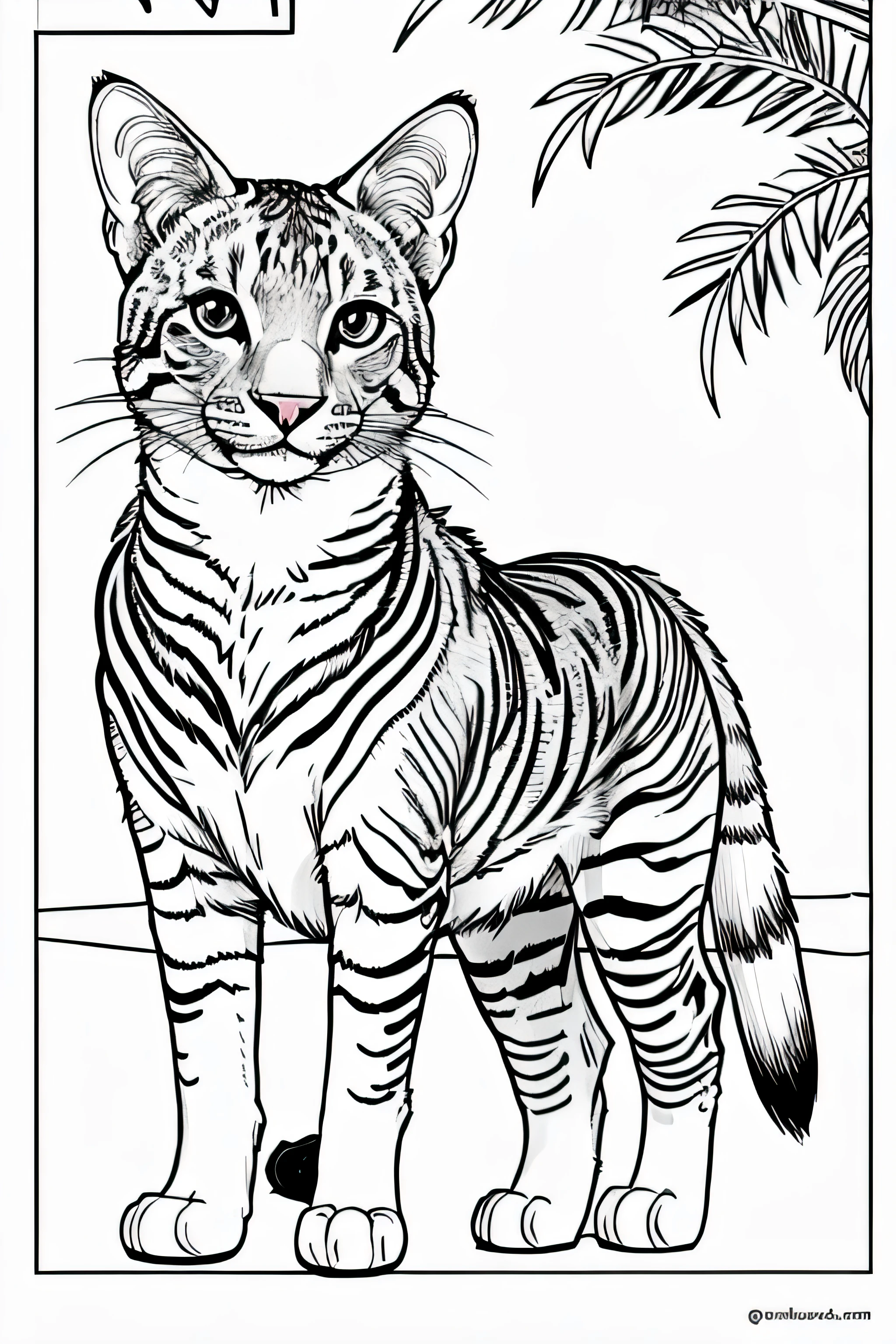 kids coloring book animal