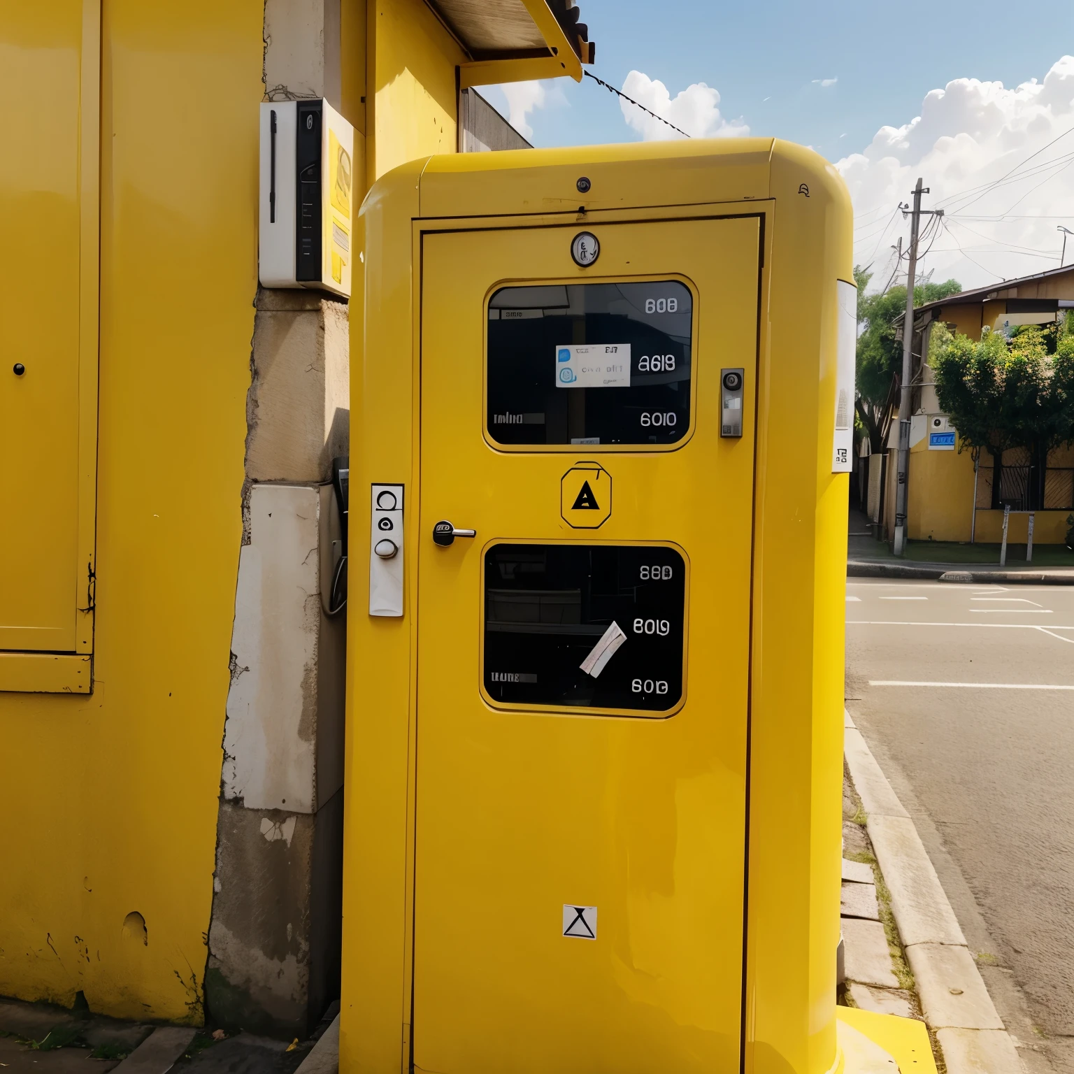 Poste amarelo 