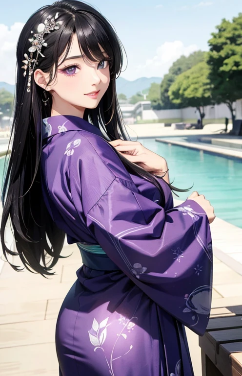 ((Japanese-style architecture on the banks of a dark waterfall)),((Japanese-style building with a terrifying atmosphere)), ((Next to a beautiful waterfall basin)), ((Sharp bewitching eyes))、((A sexy))、((See-through kimono:1))、pale skin、(((1 girl in:1))), ((pale skin))、Melancholy beautiful face、Beautiful expression、Sexy face、Nipple bumps, (((Lower breast)))、(((Beautiful breasts ))), Beautiful 、long boots、Super fine face、Delicat eyes、(Double eyelids)、 (((1 Japan Woman)))、 Beautie, 20yr old, Wavy Hair、barechested、Underhair、Realism、wetting hair、(Japanese style kimono), ((Black kimono)), Open Wareme, Beautiful , Beautiful hands,not any dressed, I'm not wearing underwear, Opening legs、squatt、(((erectile nipple)))、long teat、Squat,Spread your legs apart,(M-shaped legs),I wasn't wearing panties,Expose the lower body, (dark purple lipstick)