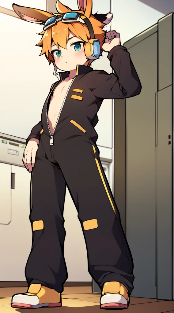 ((shota, little boy, gold hair, boy, green eye)), nsfw, penis, solo, high resolution, Gym suit, <3, bare penis, ahegao, office room, ((boy hair)), Urinating, cute boy, shota penis, small penis, Urinating, standing, Urine on body,