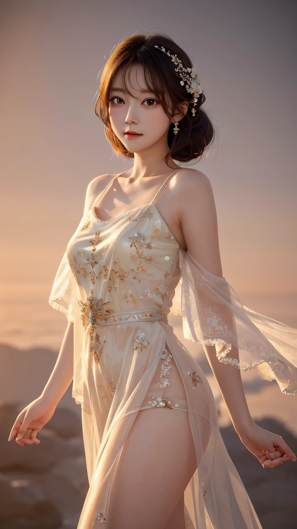 highest quality, masterpiece, 1 girl, full body, very delicate and beautiful girl, 8k wallpaper, detailed and beautiful eyes, beautiful delicate shine, cinematic lighting